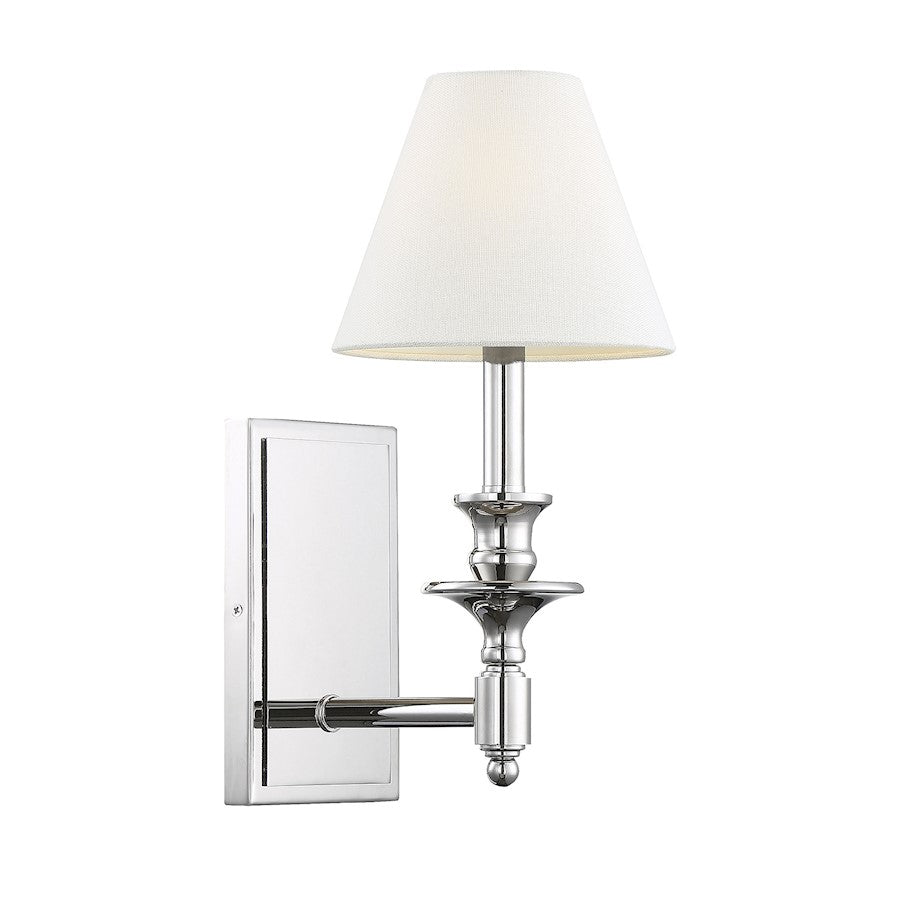 Washburn 1-Light Wall Sconce, Polished Nickel