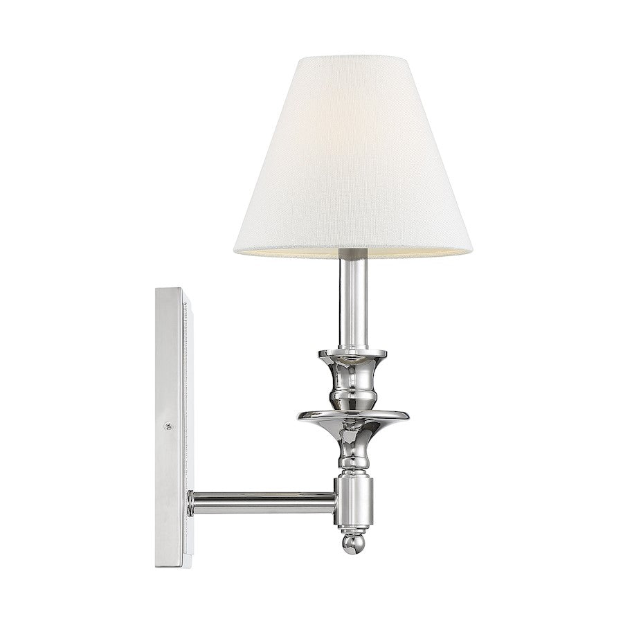 Washburn 1-Light Wall Sconce, Polished Nickel