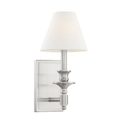 Washburn 1-Light Wall Sconce, Satin Nickel