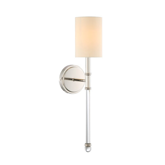 Savoy House Fremont 1-Light Wall Sconce, Polished Nickel - 9-101-1-109