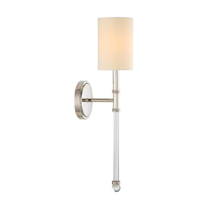 Fremont 1-Light Wall Sconce, Polished Nickel