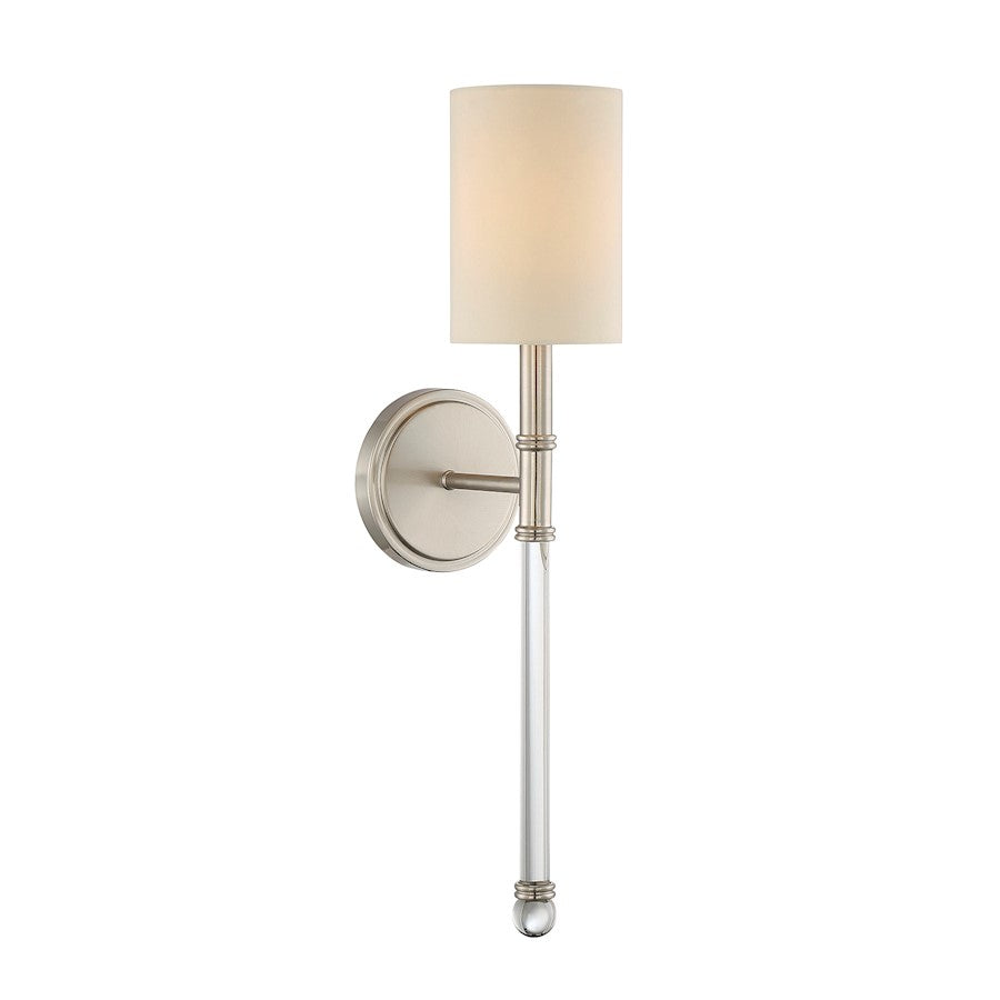 Savoy House Fremont 1-Light Wall Sconce, Satin Nickel - 9-101-1-SN