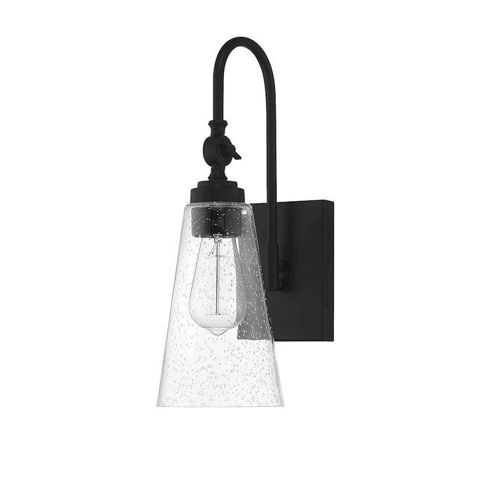 Savoy House York 1-Light Adjustable Wall Sconce, Matte Black