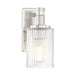 Savoy House Concord 1Lt Bathroom Vanity Light, Silver/ Nickel - 9-1102-1-146