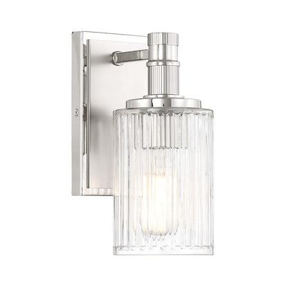 1 Light Bathroom Vanity Light, Silver