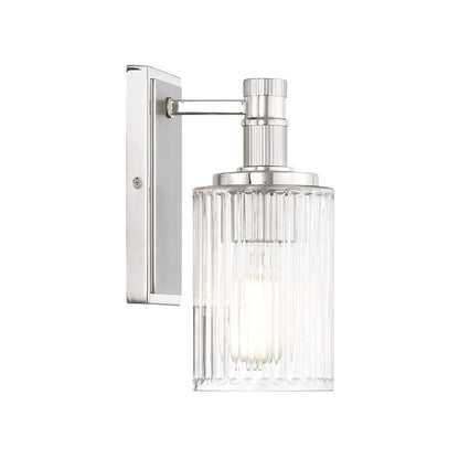 1 Light Bathroom Vanity Light, Silver