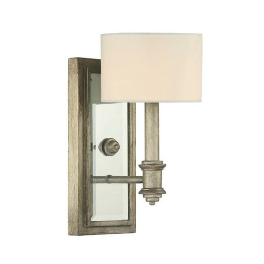 1 Light Wall Sconce, Argentum