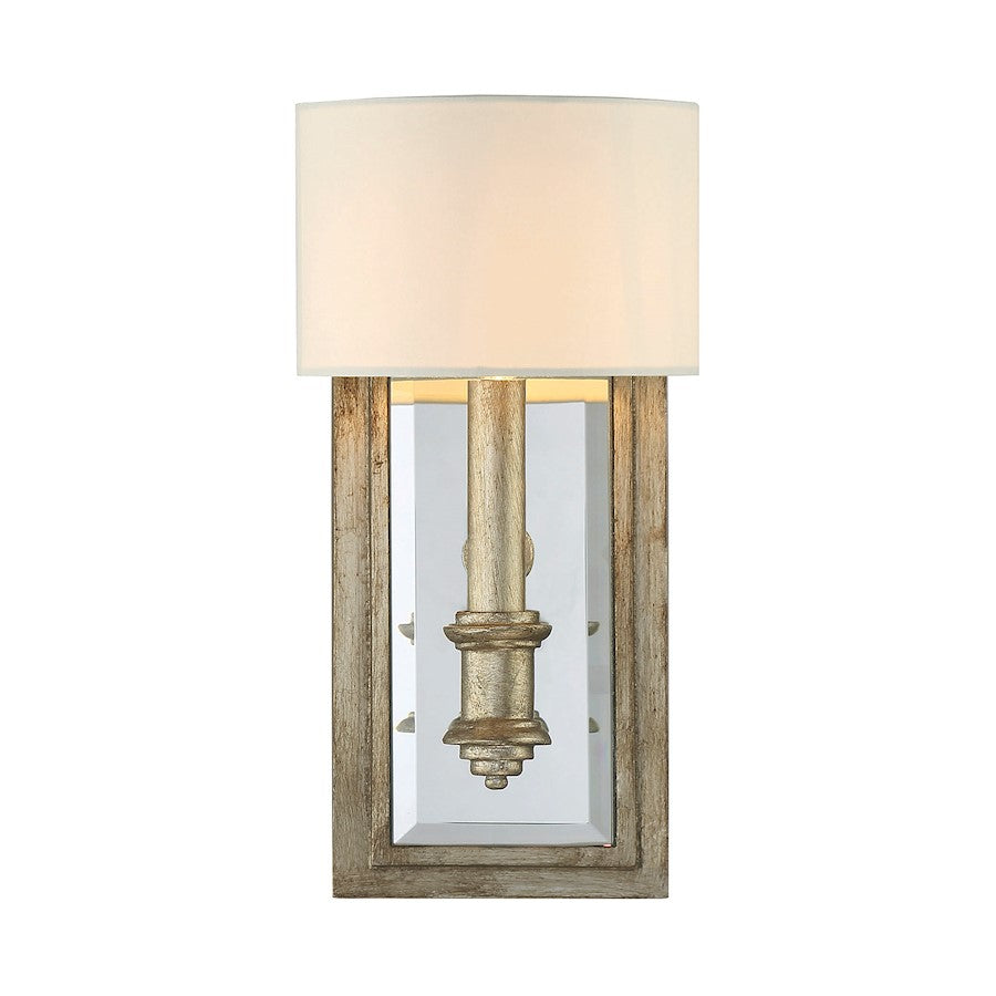 1 Light Wall Sconce, Argentum