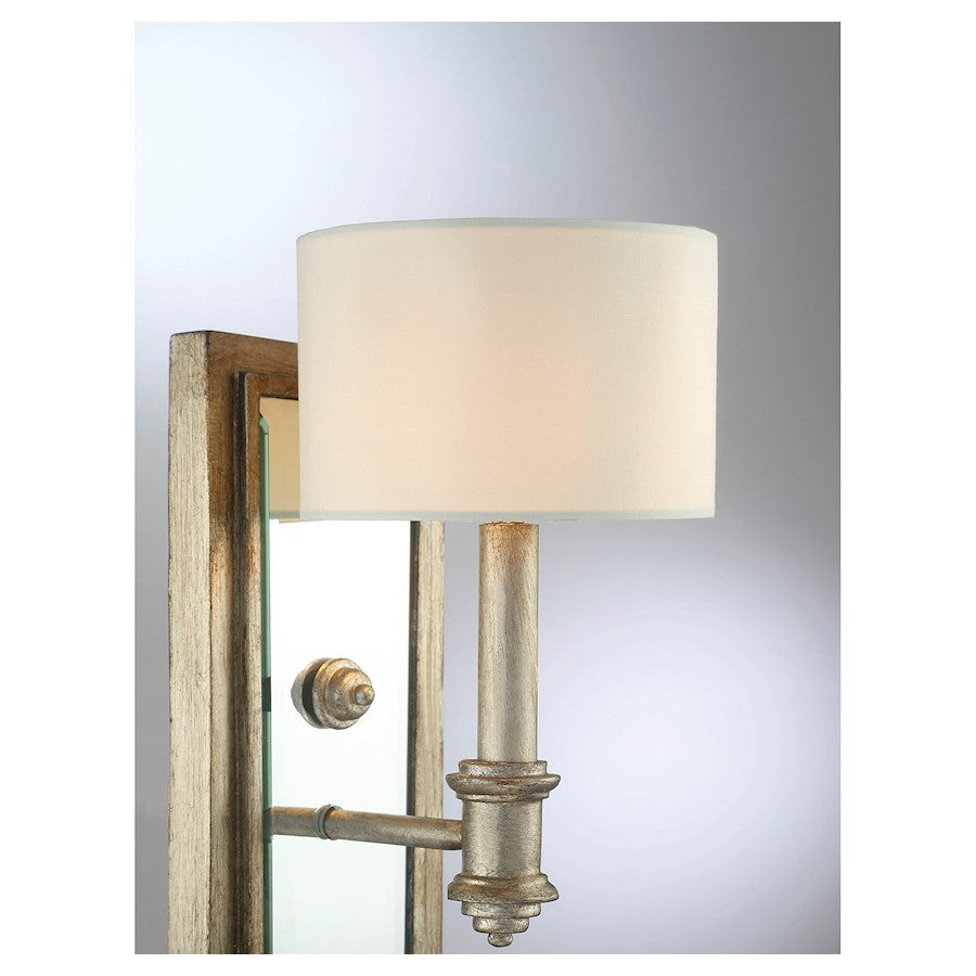 1 Light Wall Sconce, Argentum