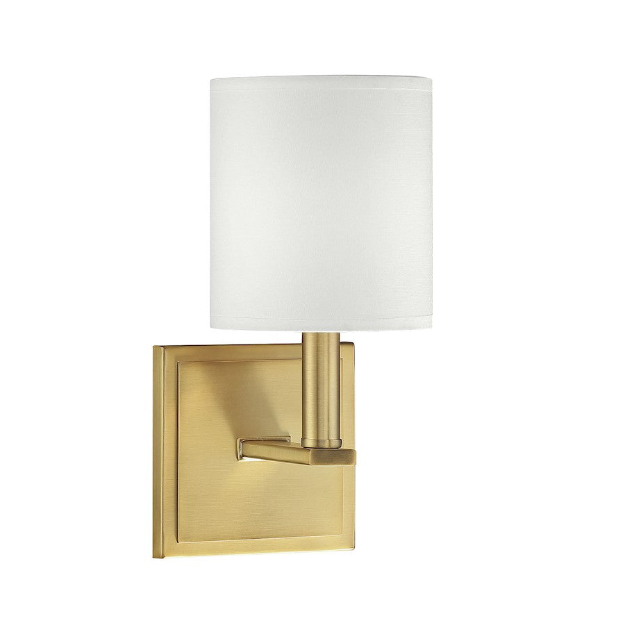 Waverly 1-Light Wall Sconce, Warm Brass