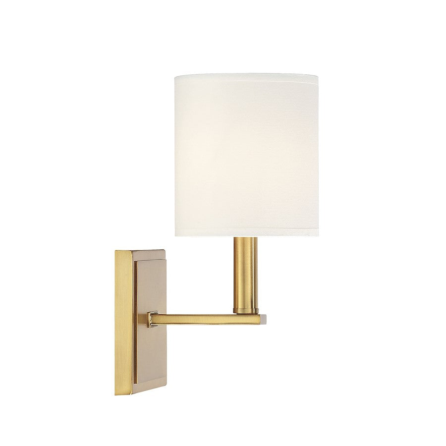 Waverly 1-Light Wall Sconce, Warm Brass