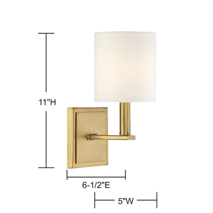 Waverly 1-Light Wall Sconce, Warm Brass