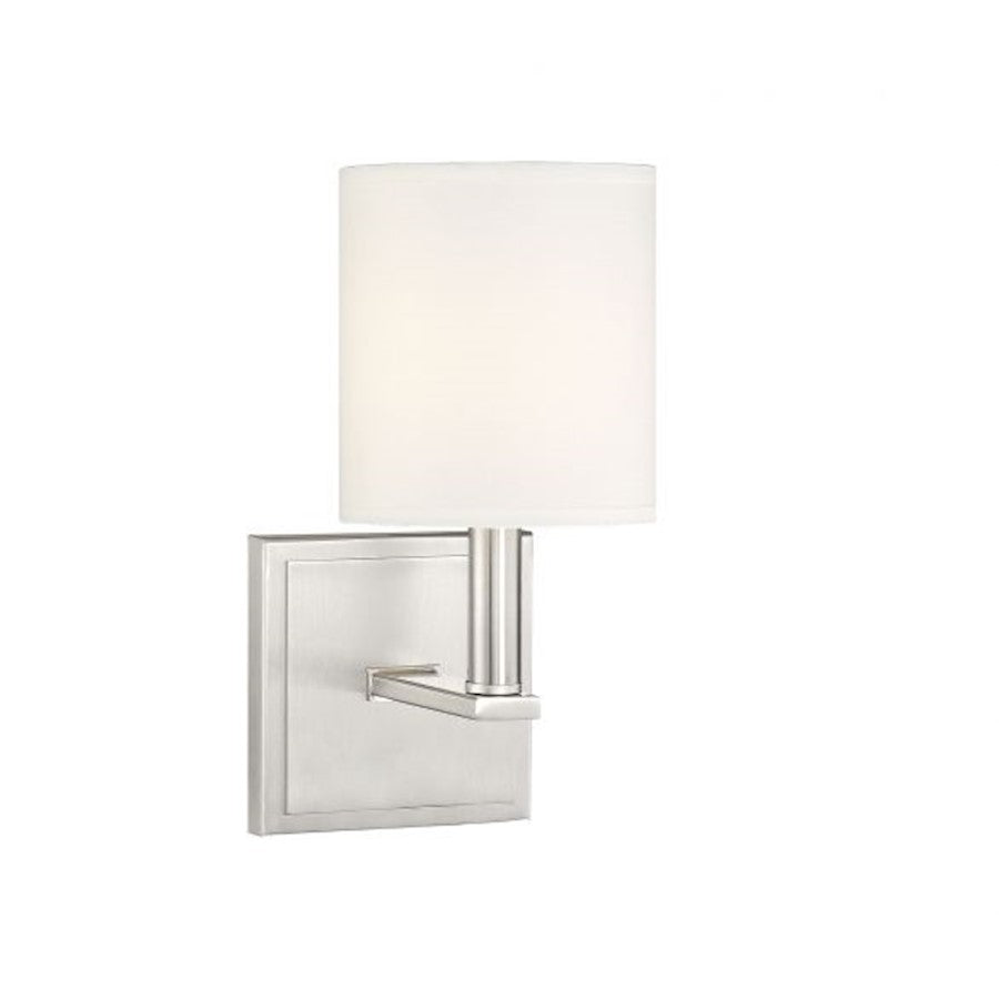 Savoy House Waverly 1-Light Wall Sconce, Satin Nickel - 9-1200-1-SN