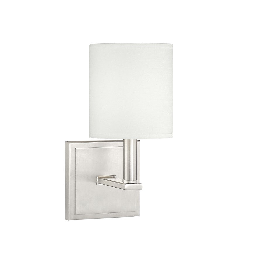 Waverly 1-Light Wall Sconce, Satin Nickel