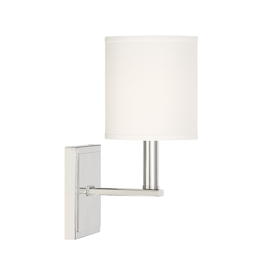 Waverly 1-Light Wall Sconce, Satin Nickel