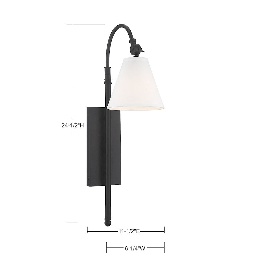 1 Light Adjustable Wall Sconce