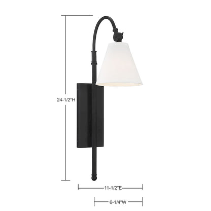 1 Light Adjustable Wall Sconce