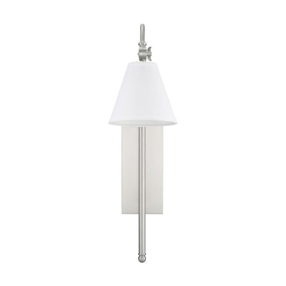 Rutland 1-Light Adjustable Wall Sconce, Satin Nickel