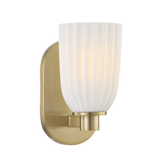 Savoy House Essentials Baldwin 1 Lt Sconce, Noble Brass