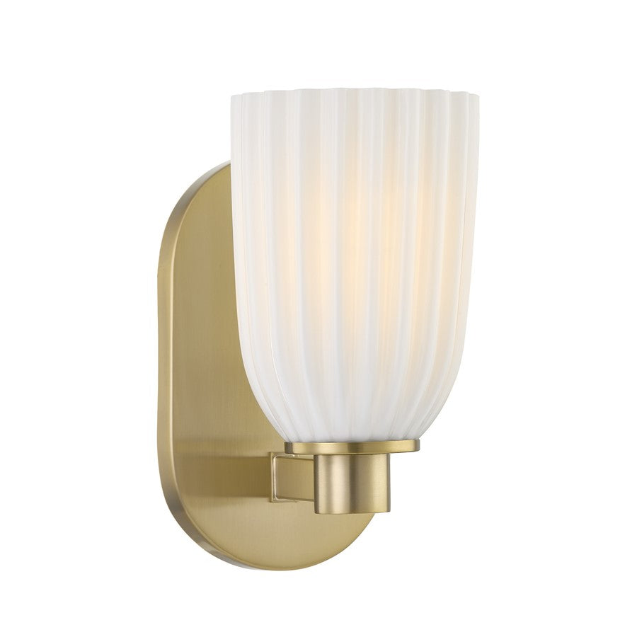 Savoy House Essentials Baldwin 1 Lt Sconce, Noble Brass