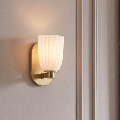 Savoy House Essentials Baldwin 1 Lt Sconce, Noble Brass