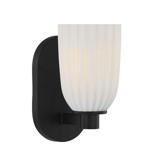 Savoy House Essentials Baldwin 1 Lt Sconce, Matte Black