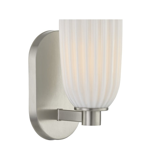 Savoy House Essentials Baldwin 1 Lt Sconce, Satin Nickel