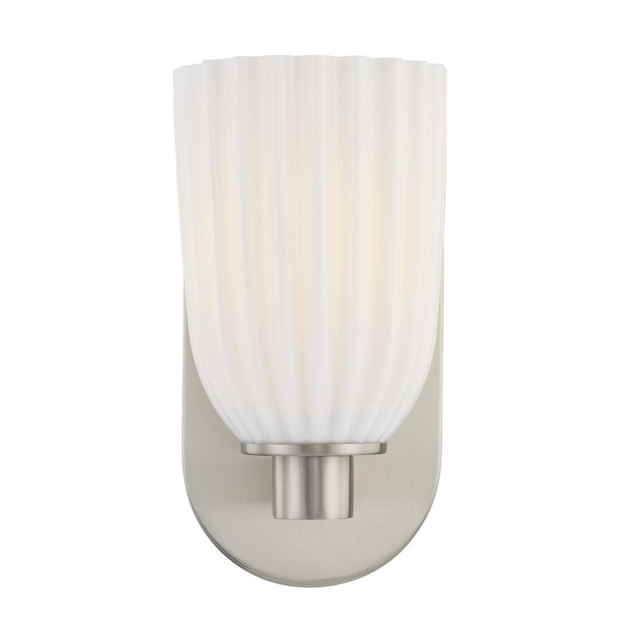 Savoy House Essentials Baldwin 1 Lt Sconce, Satin Nickel