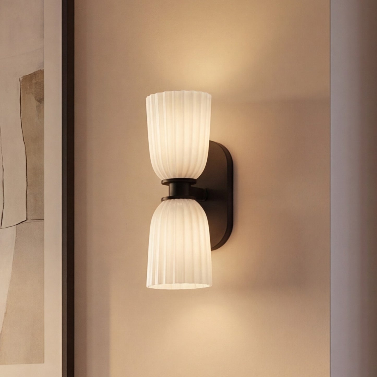 Savoy House Essentials Baldwin 2 Lt Sconce, Matte Black