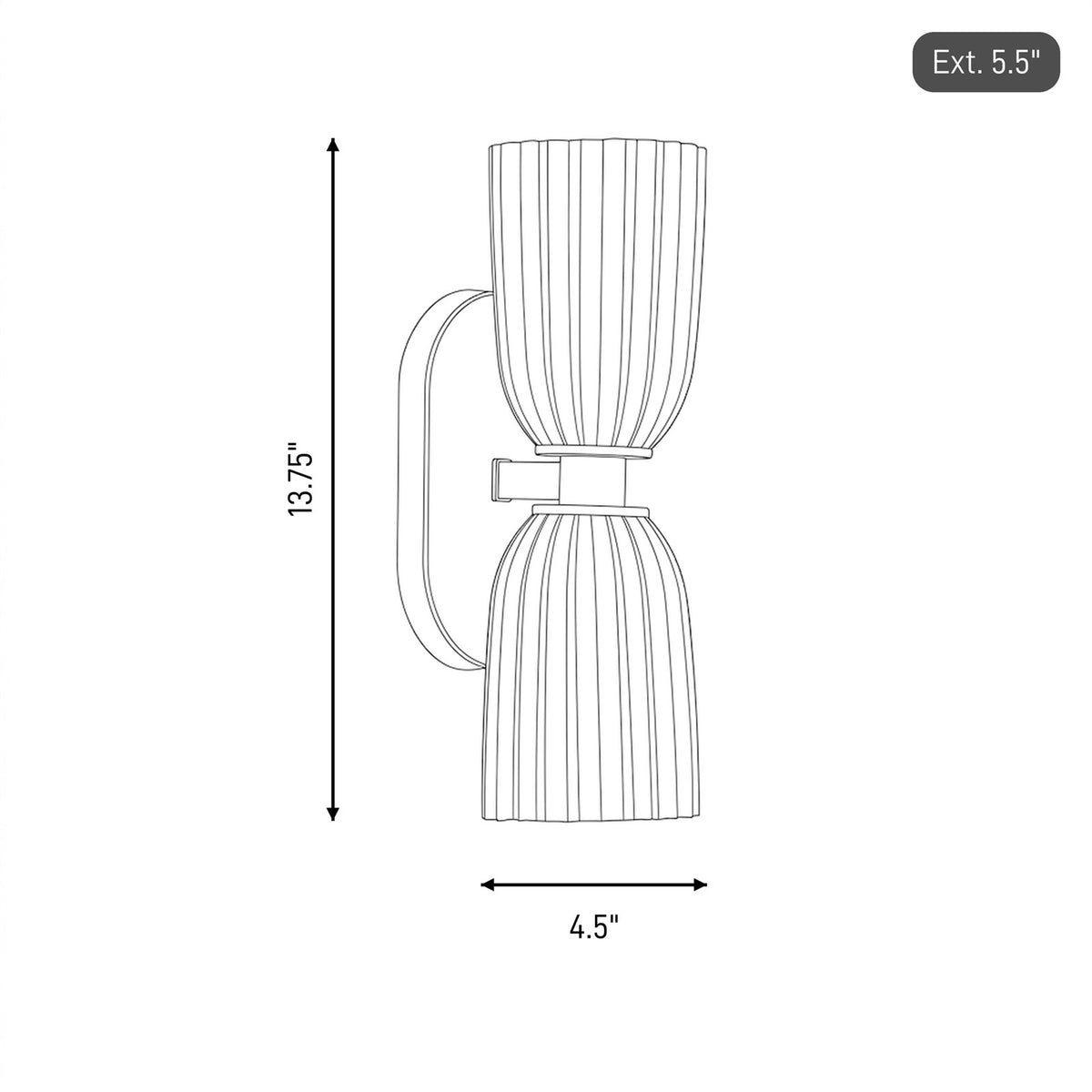 Savoy House Essentials Baldwin 2 Lt Sconce, Satin Nickel
