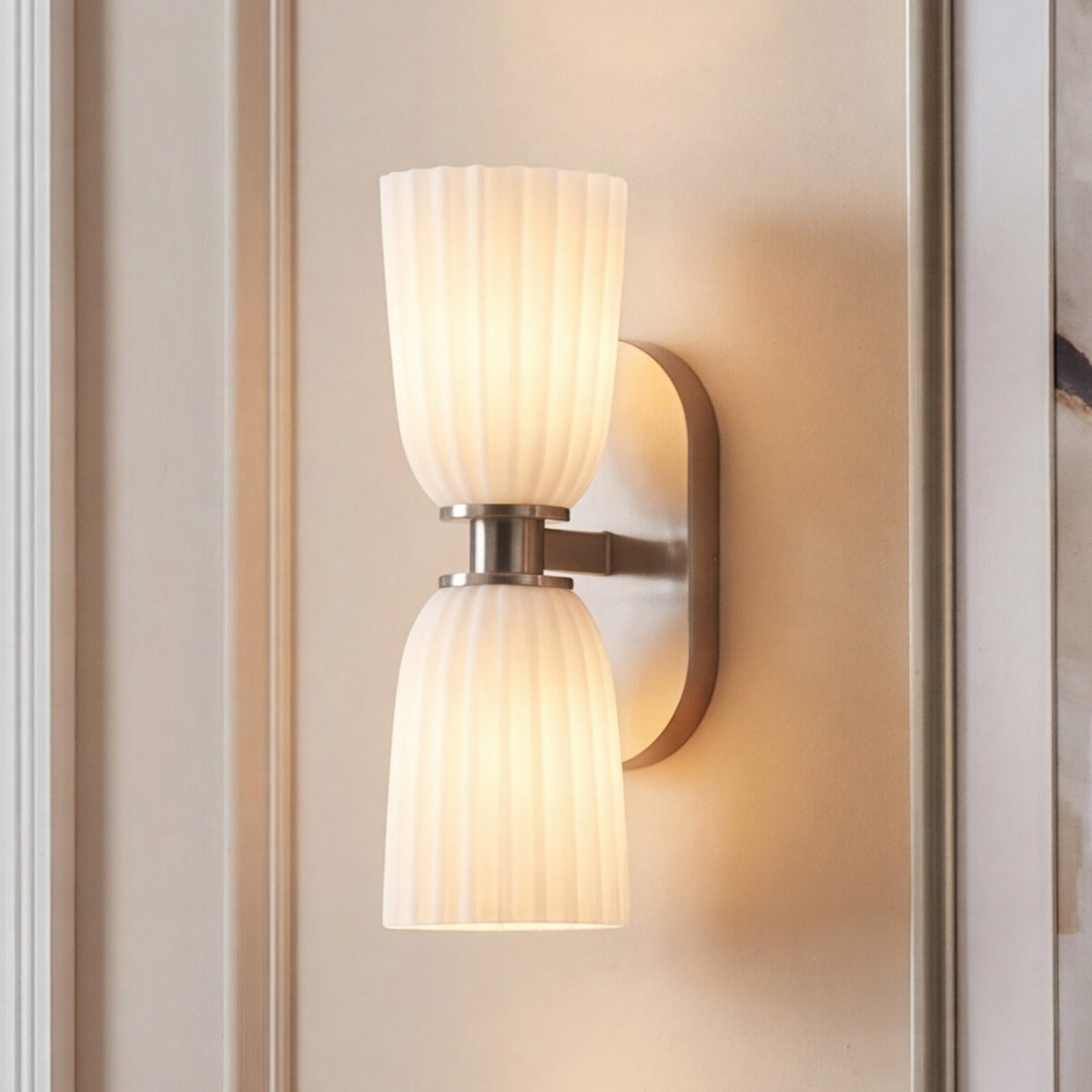 Savoy House Essentials Baldwin 2 Lt Sconce, Satin Nickel