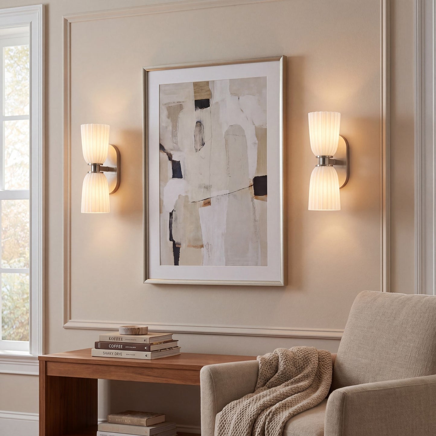 Savoy House Essentials Baldwin 2 Lt Sconce, Satin Nickel