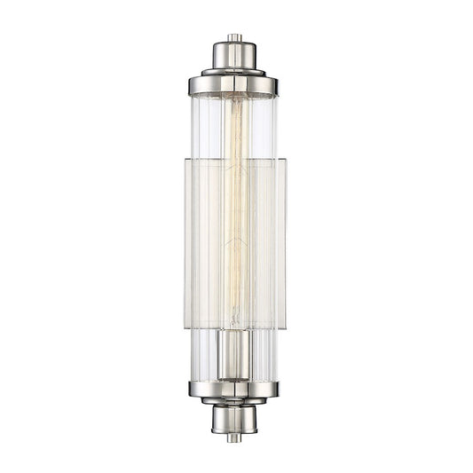 Savoy House Pike 1-Light Wall Sconce, Polished Nickel - 9-16000-1-109