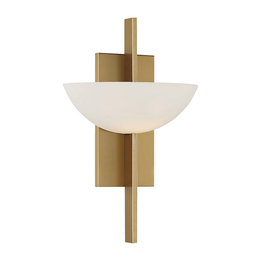 Savoy House Fallon 1-Light Wall Sconce, Warm Brass - 9-1615-1-322