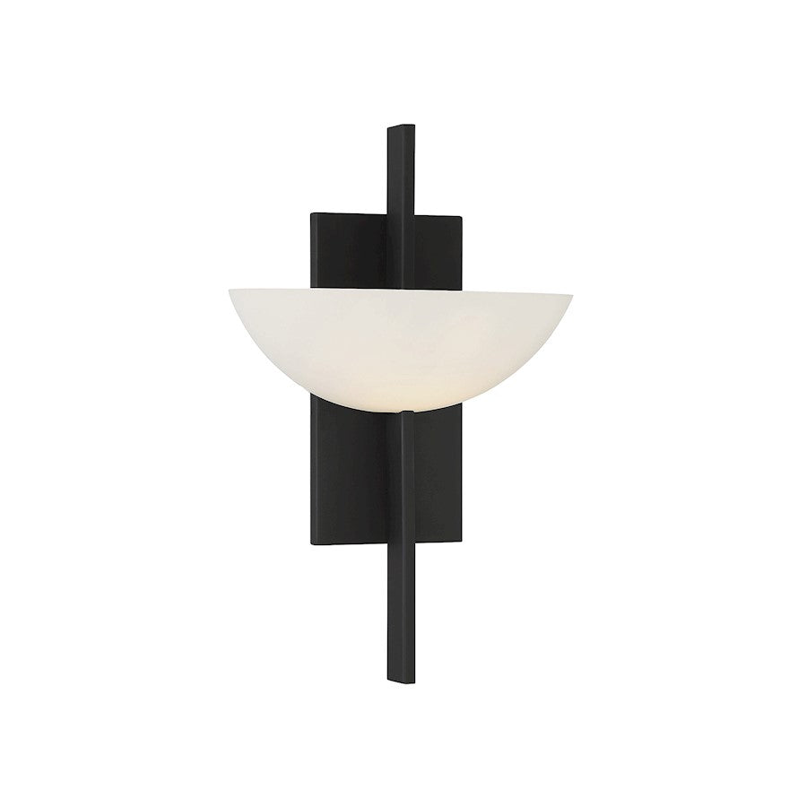 Savoy House Fallon 1-Light Wall Sconce, Matte Black - 9-1615-1-89