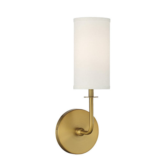 Savoy House Powell 1-Light Wall Sconce, Warm Brass - 9-1755-1-322