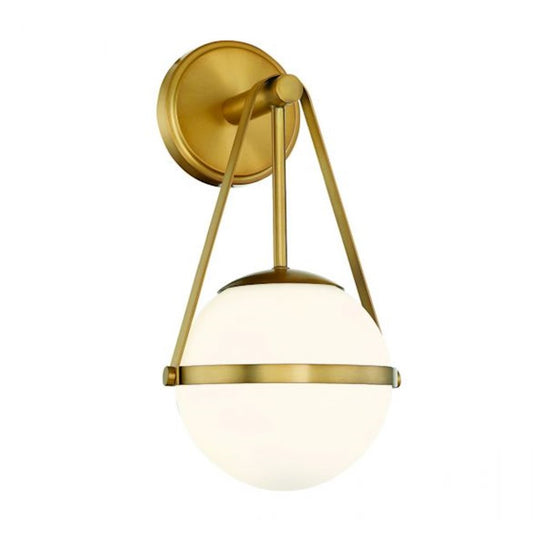 Savoy House Polson 1-Light Wall Sconce, Warm Brass - 9-1911-1-322