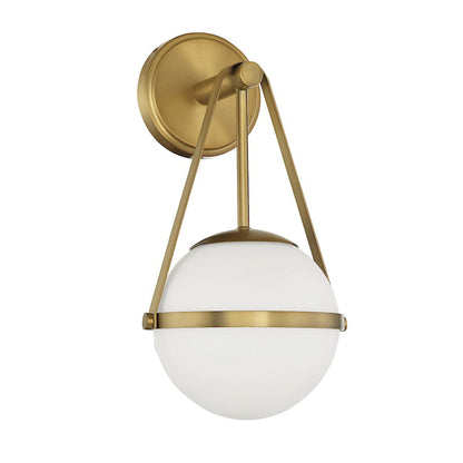 Polson 1-Light Wall Sconce, Warm Brass