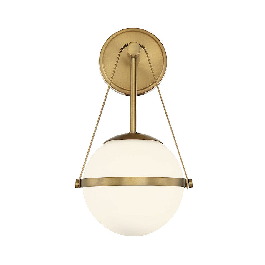 Polson 1-Light Wall Sconce, Warm Brass