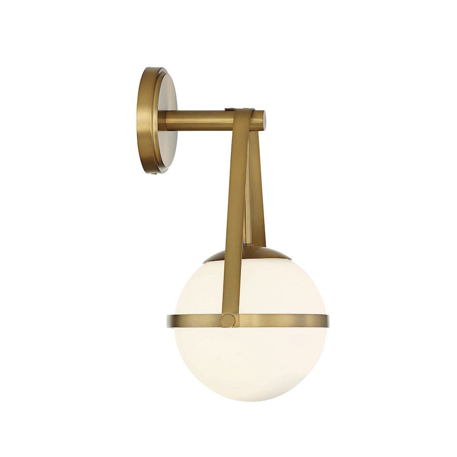 Polson 1-Light Wall Sconce, Warm Brass