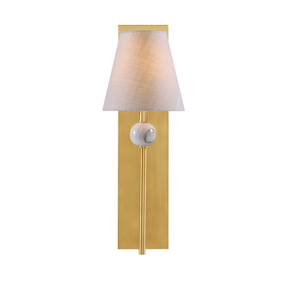 Travis 1 Light Sconce, Warm Brass