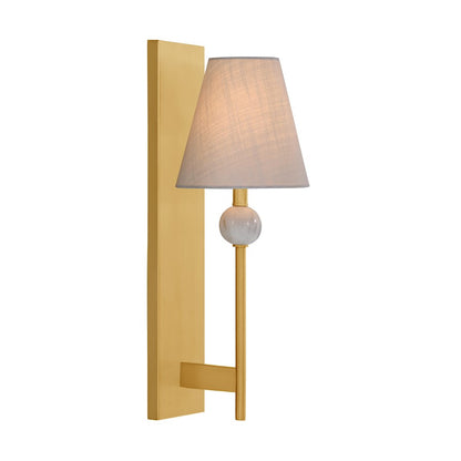 Travis 1 Light Sconce, Warm Brass