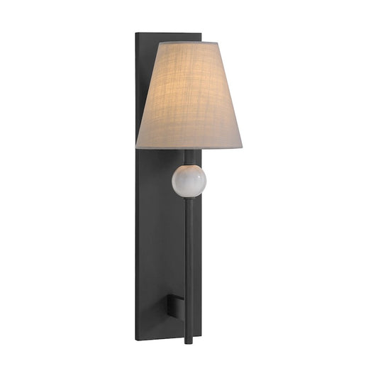 Savoy House Travis 1-Light Wall Sconce, Matte Black - 9-1968-1-89