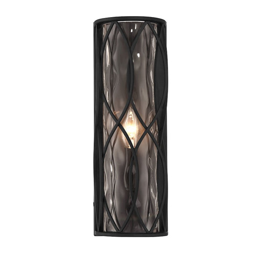 Savoy House Snowden 1-Light Wall Sconce, Matte Black - 9-2006-1-89