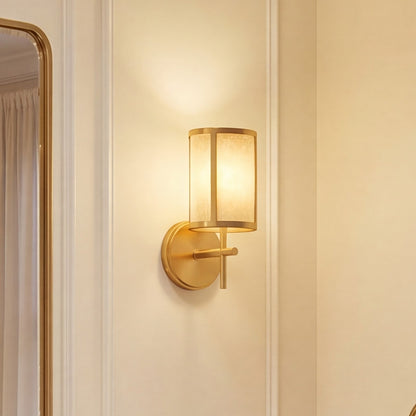 1 Light Bathroom Vanity Light, Warm Brass