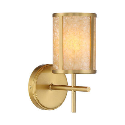 1 Light Bathroom Vanity Light, Warm Brass