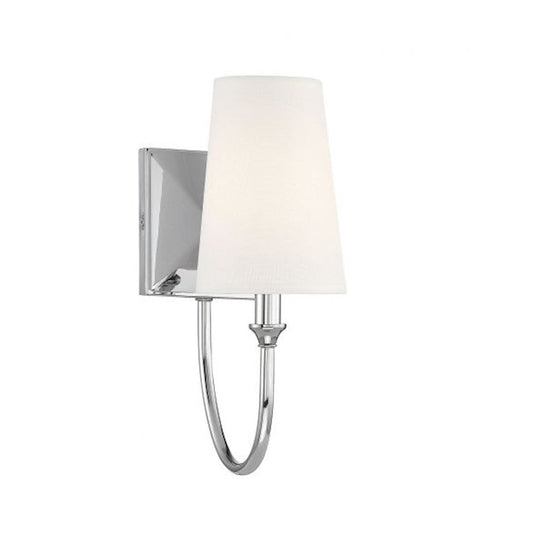 Savoy House Cameron 1-Light Wall Sconce, Polished Nickel - 9-2542-1-109