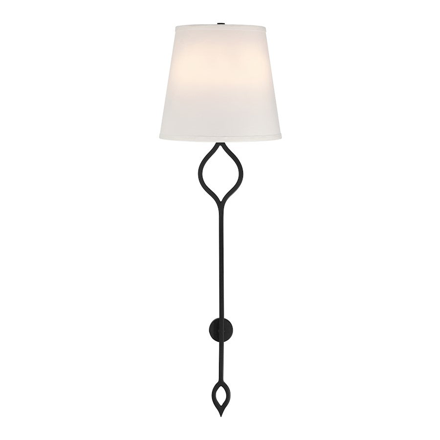 Savoy House Roxbury 2-Light Wall Sconce, Matte Black - 9-2866-2-89