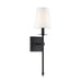 Savoy House Monroe 1-Light 20" Wall Sconce, Matte Black - 9-302-1-89