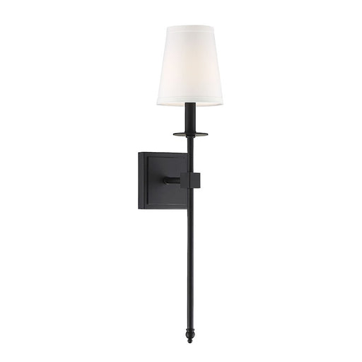 Savoy House Monroe 1-Light 24" Wall Sconce, Matte Black - 9-303-1-89